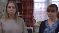 Lydia and Sam don't believe Belle about Tom on Emmerdale | Image Source: ITV